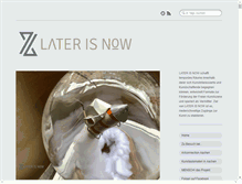 Tablet Screenshot of later-is-now.com
